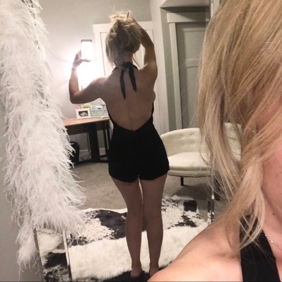 Black Halter Romper - Picture 5 of 8